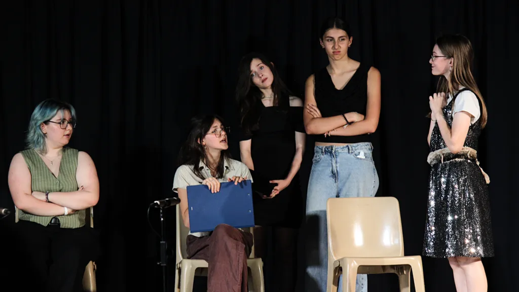 Cliquer pour agrandir Le tournage du film qui fait vachement pas peur