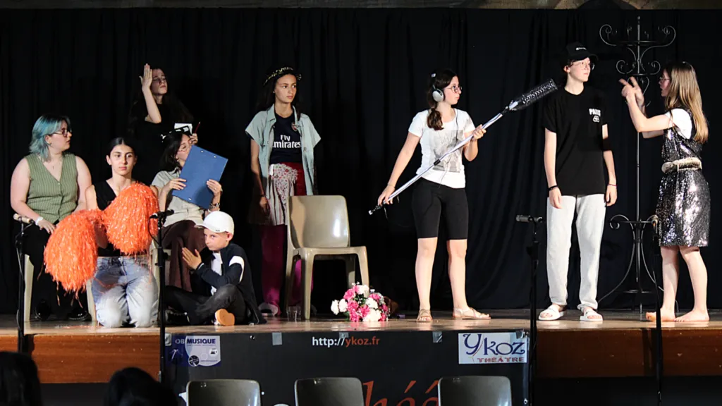 Cliquer pour agrandir Le tournage du film qui fait vachement pas peur