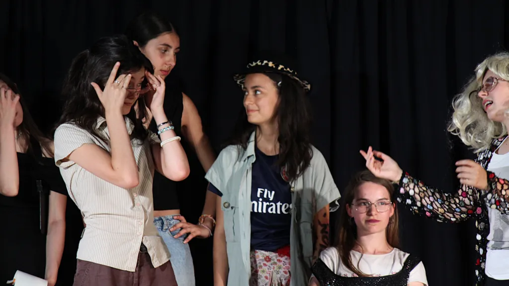 Cliquer pour agrandir Le tournage du film qui fait vachement pas peur