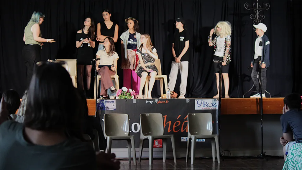 Cliquer pour agrandir Le tournage du film qui fait vachement pas peur