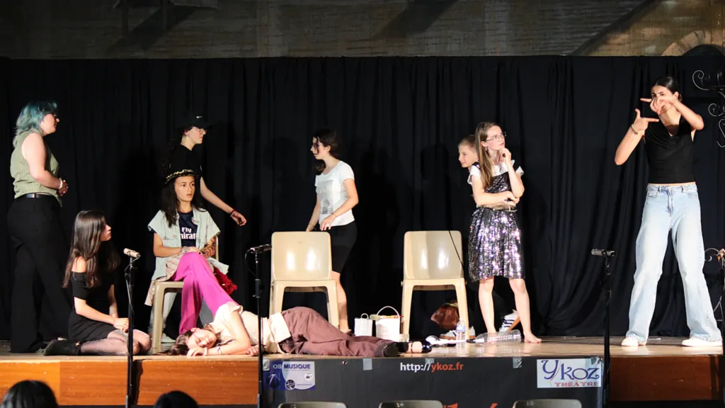 Cliquer pour agrandir Le tournage du film qui fait vachement pas peur