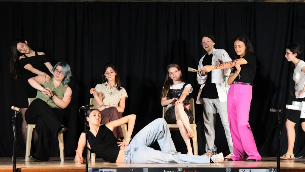 Cliquer pour agrandir Le tournage du film qui fait vachement pas peur