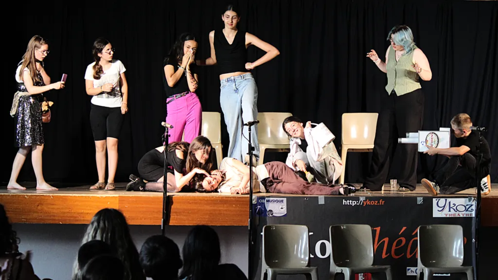 Cliquer pour agrandir Le tournage du film qui fait vachement pas peur