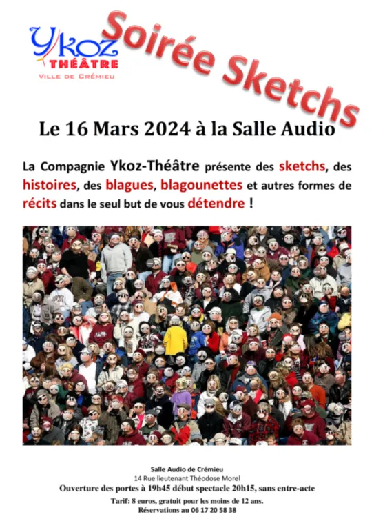 Affiche soirée du 16 mars 2024