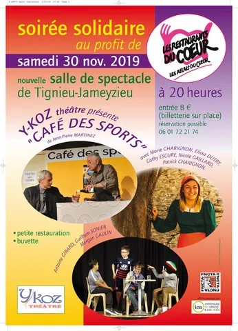 Soirée solidaire le 30 novembre 2019