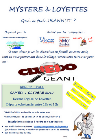 Cluedo Géant : l'Affiche