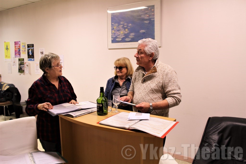 Ykoz-Théâtre : répétition pour le 14 avril 2018