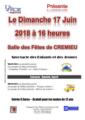 Affiche Ykoz 17 Juin 2018
